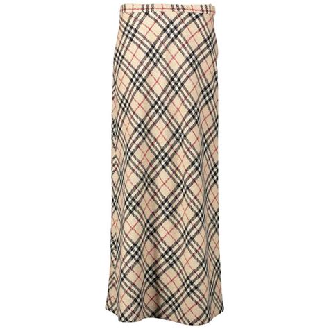 fake burberry plaid skirt|burberry long pleated skirt.